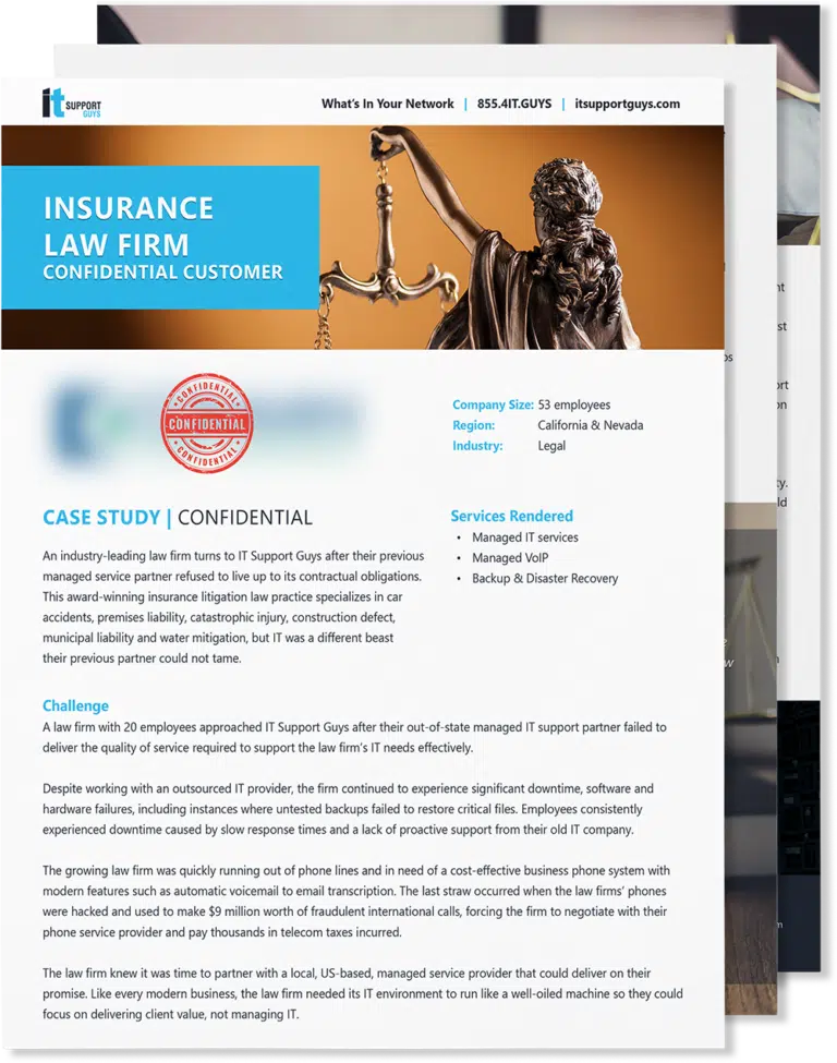 Case Study Insurance Law Firm IT Support Guys Managed IT Services pop