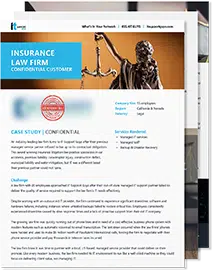 Case Study Insurance Law Firm IT Support Guys Managed IT Services