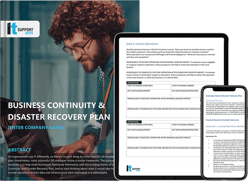 Business Continuity Plan Template mockup