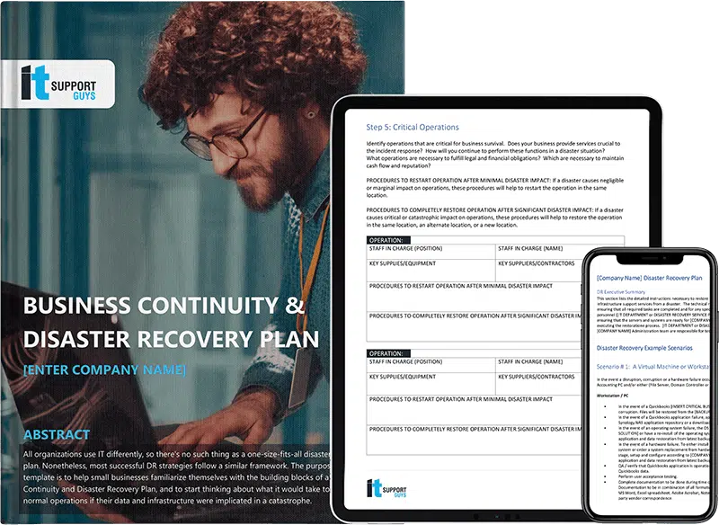 Business Continuity Plan Template mockup