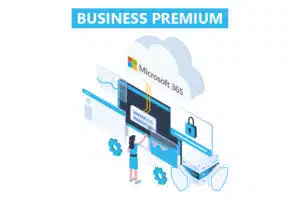 An image highlighting some of the best features of Microsoft 365 Business Premium