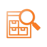 Orange icon. Vendor management and collaboration services.